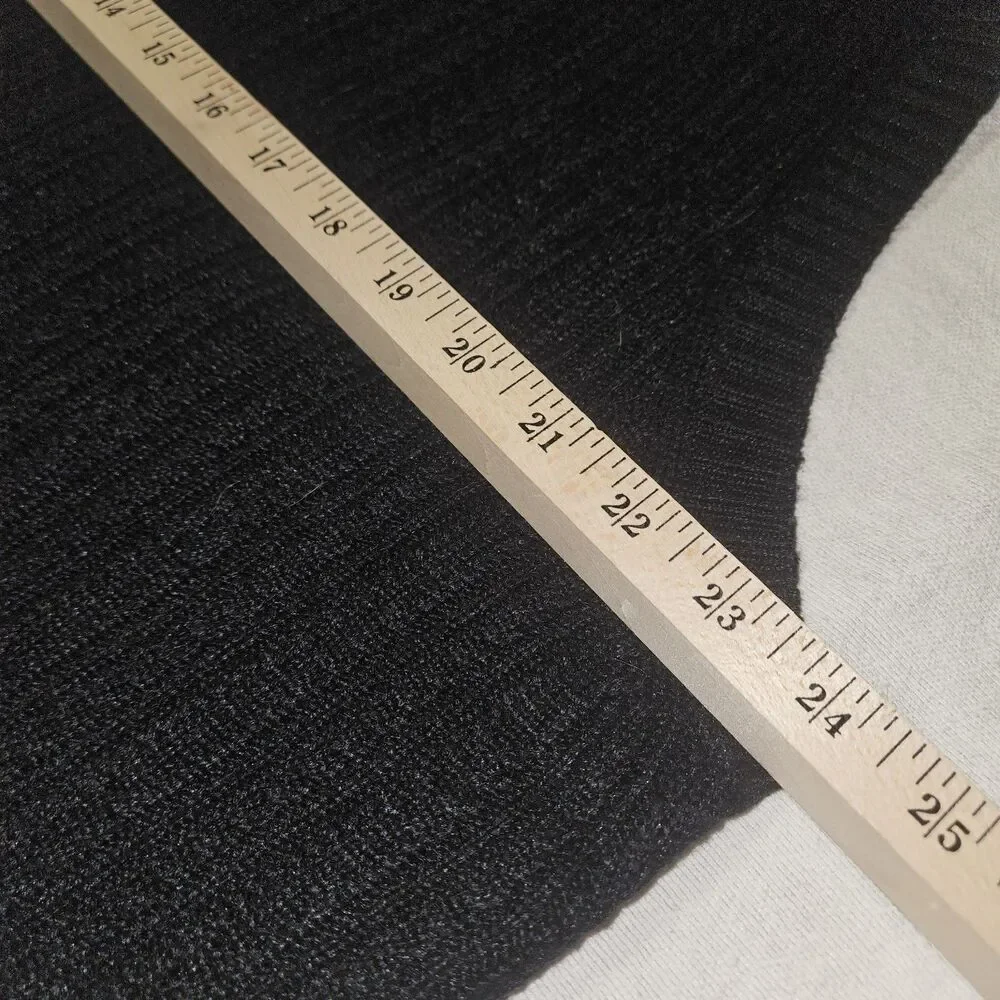 Hickey-Freeman Golf Silk Cashmere Sleeveless Knit Sweater Vest Black L Preppy